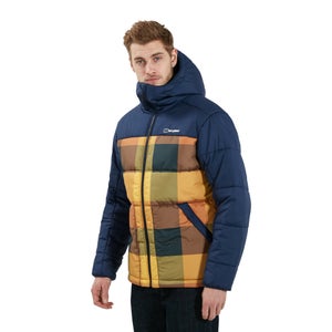 Men's Komatiite Insulated Jacket - Blue / Brown