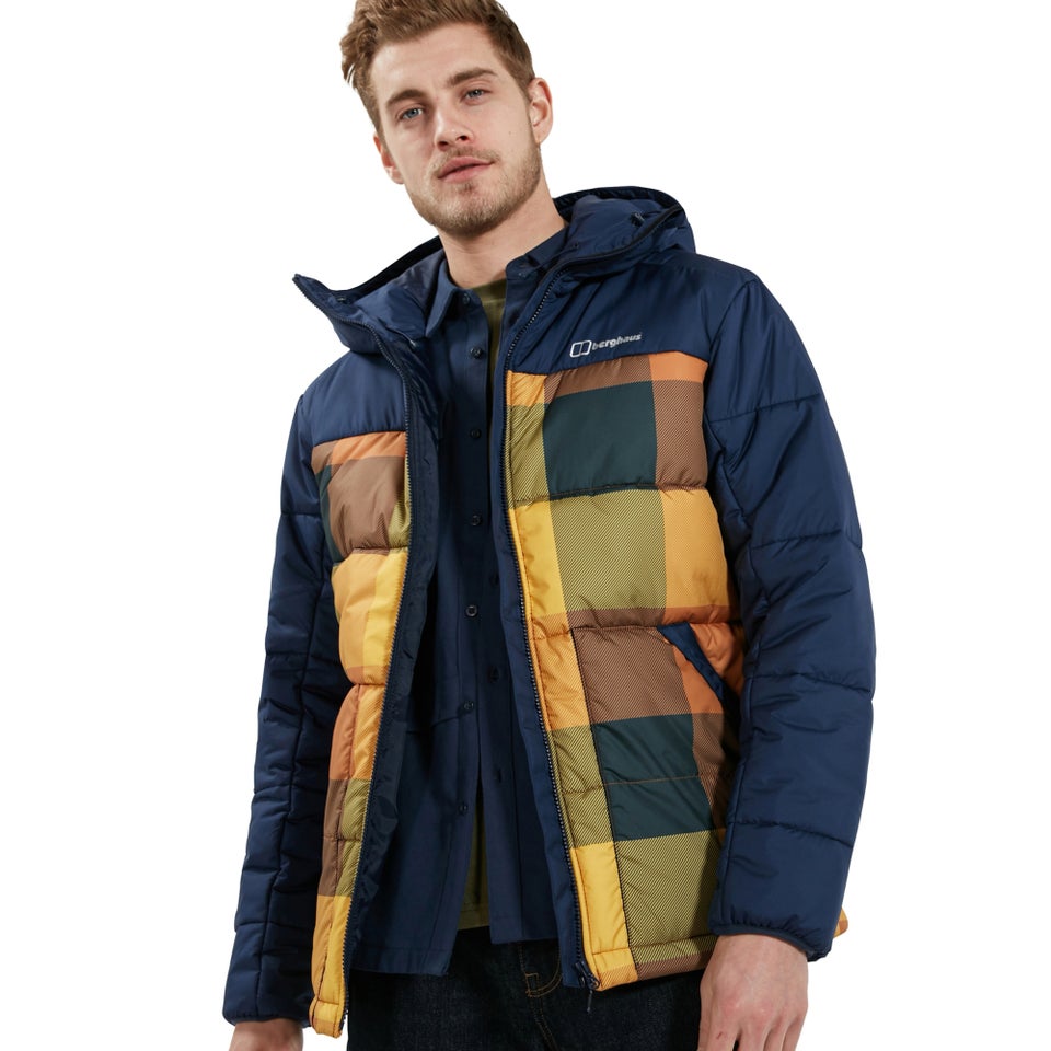 Men's Komatiite Insulated Jacket - Blue / Brown