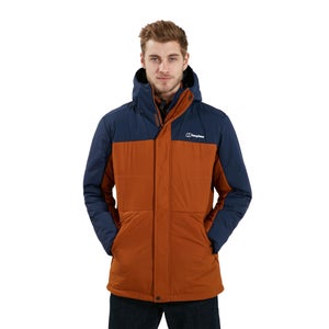 Men's Pole 21 Insulated Jacket - Brown / Blue