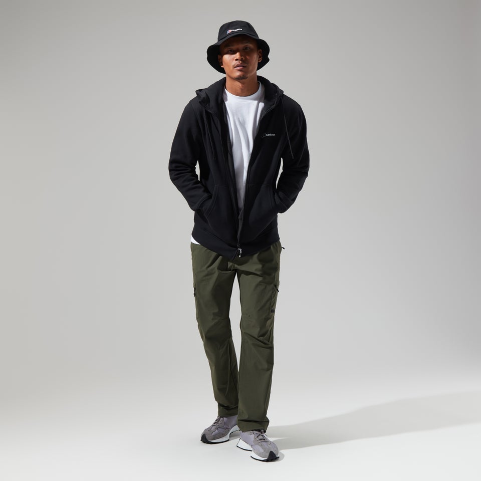 Men's Logo Full Zip Hoody Black