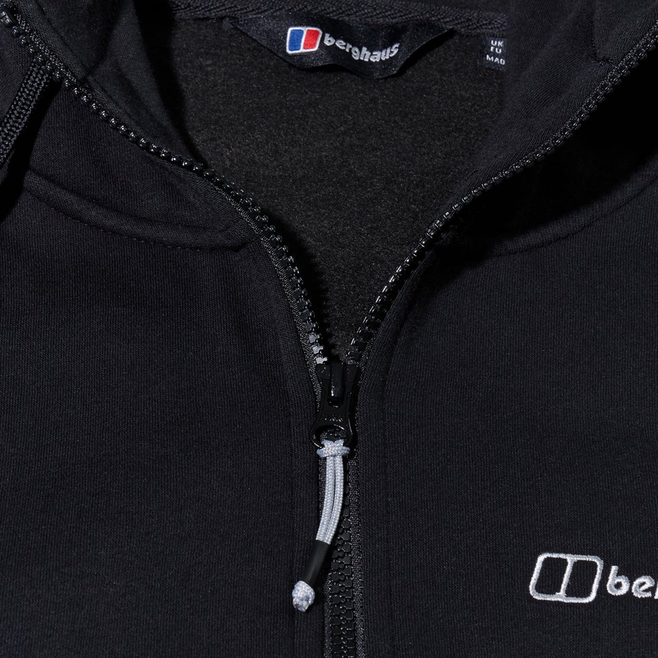 Men's Logo Full Zip Hoody Black