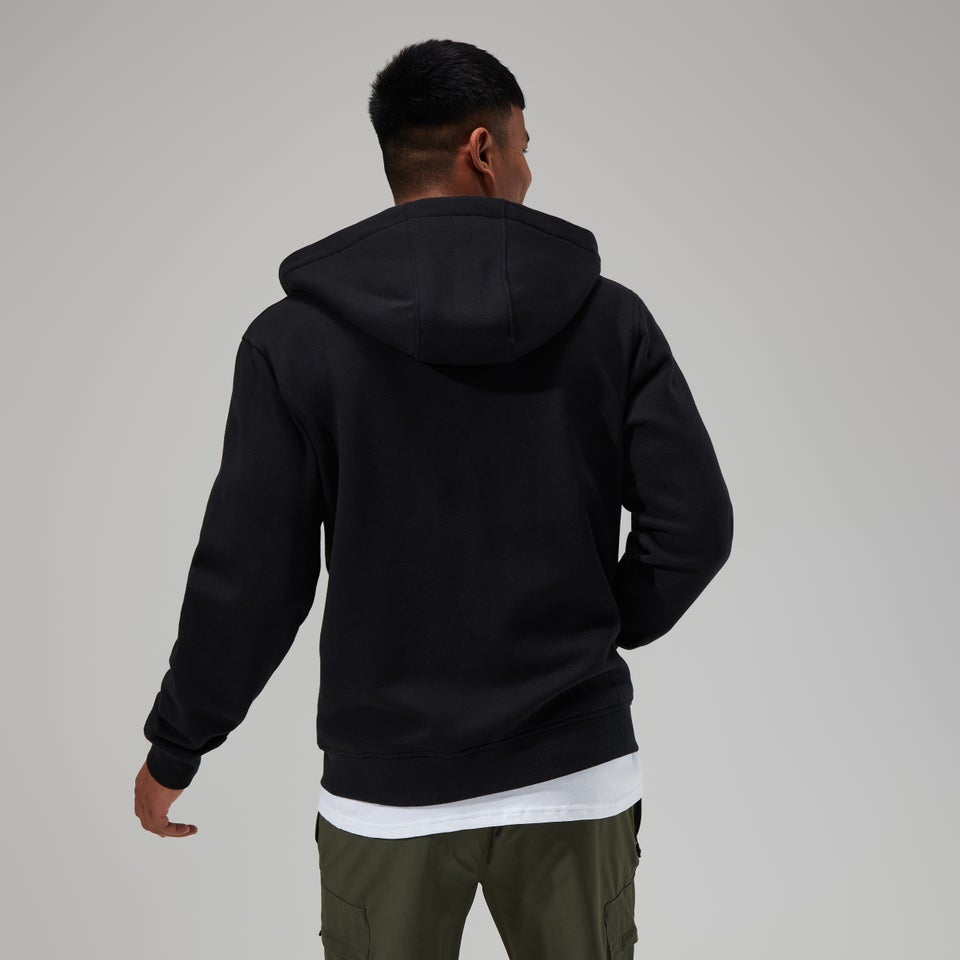 Men's Logo Full Zip Hoody Black