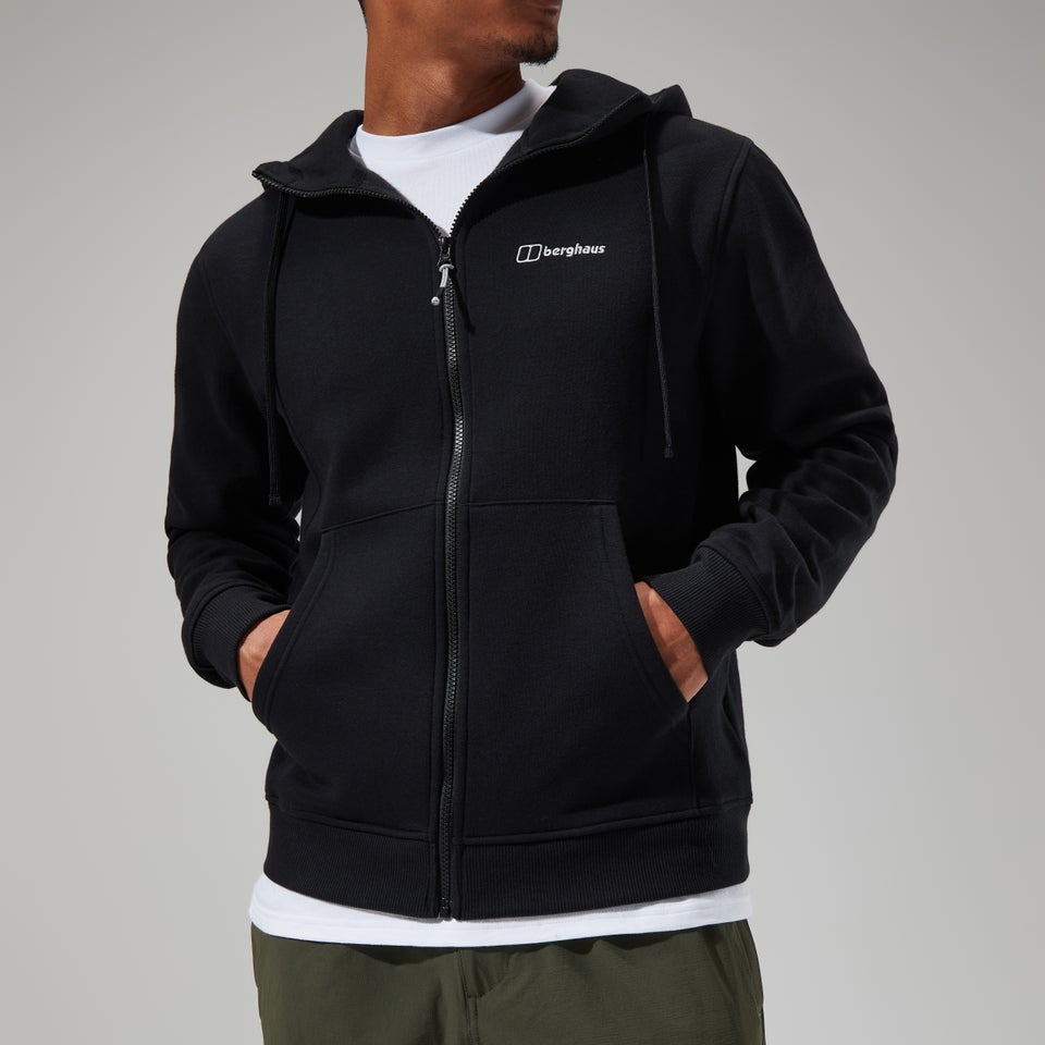 Men's Logo Full Zip Hoody Black