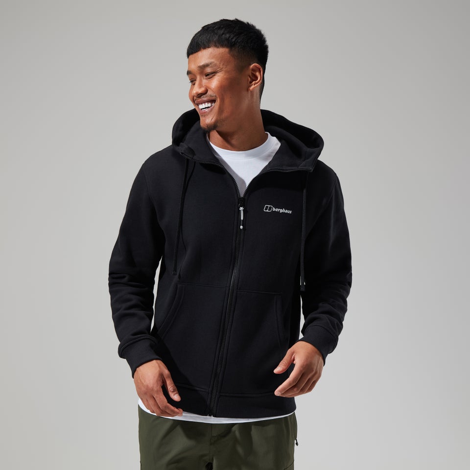 Men's Logo Full Zip Hoody Black