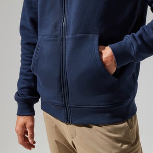 Logo Full Zip Hoodie für Herren - Dunkelblau