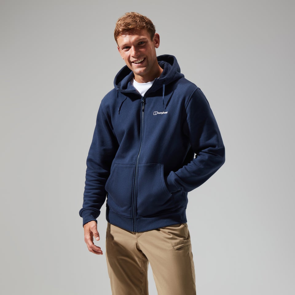 Logo Full Zip Hoodie für Herren - Dunkelblau