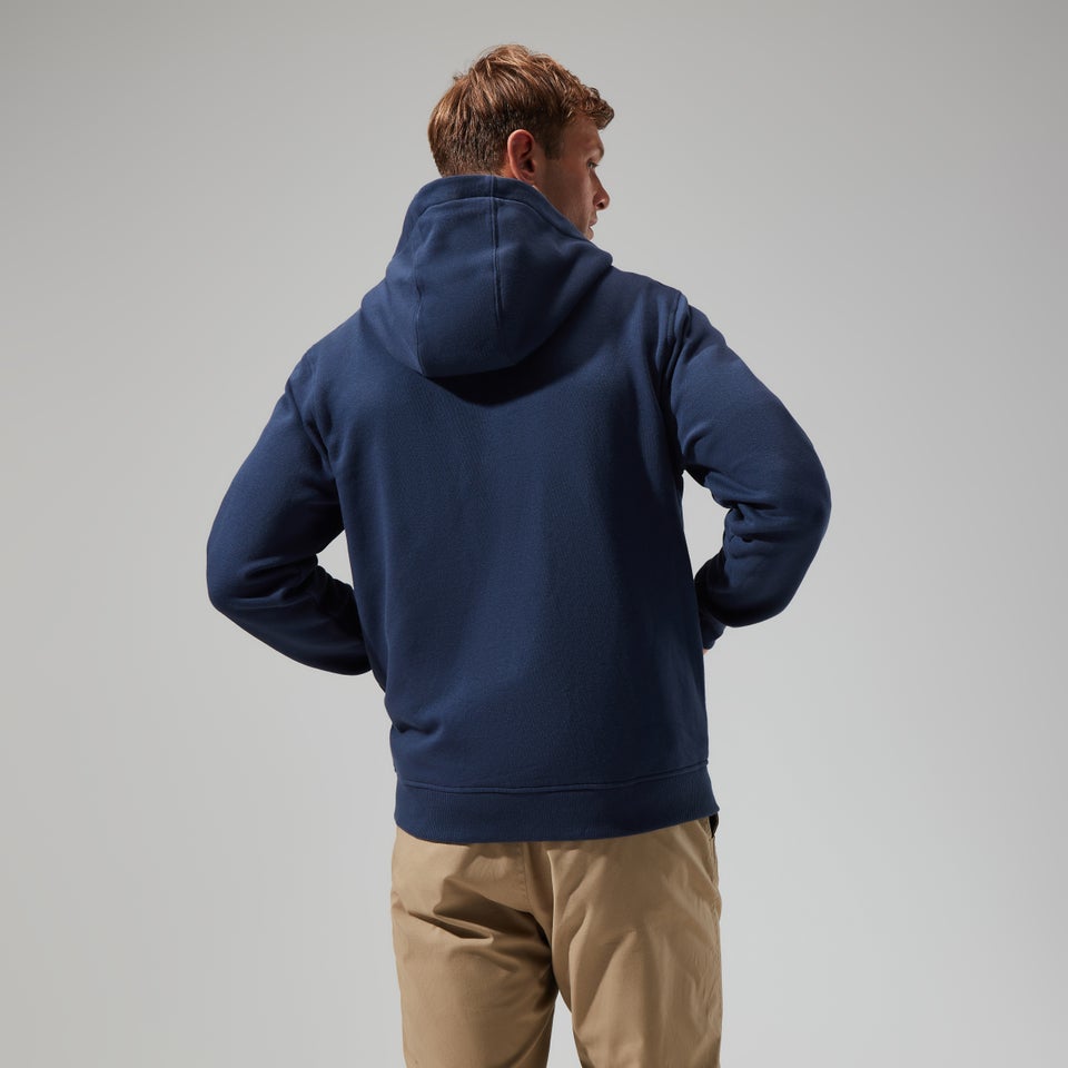Logo Full Zip Hoodie für Herren - Dunkelblau