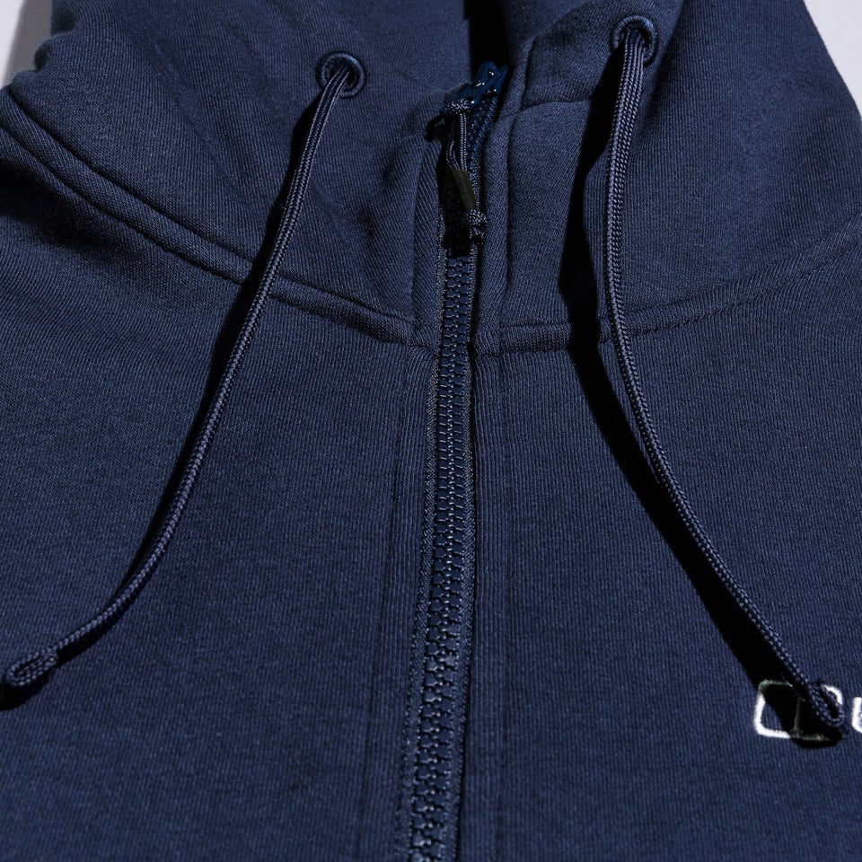 Logo Full Zip Hoodie für Herren - Dunkelblau