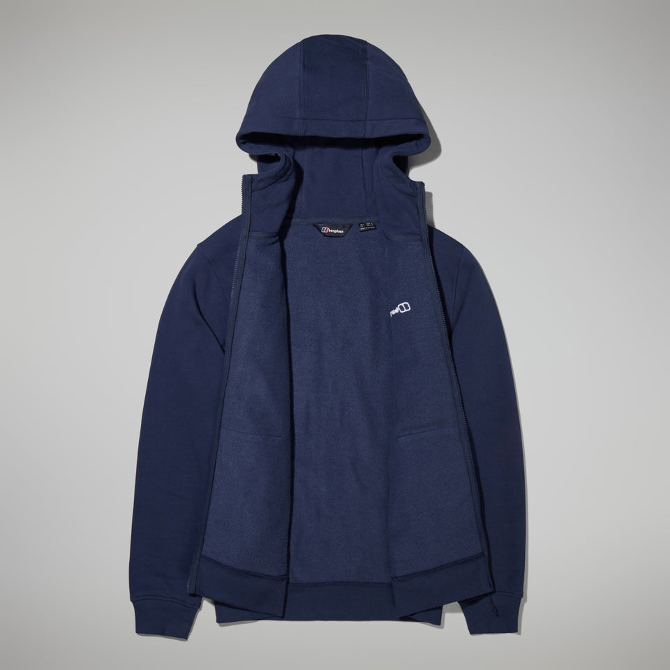 Logo Full Zip Hoodie für Herren - Dunkelblau