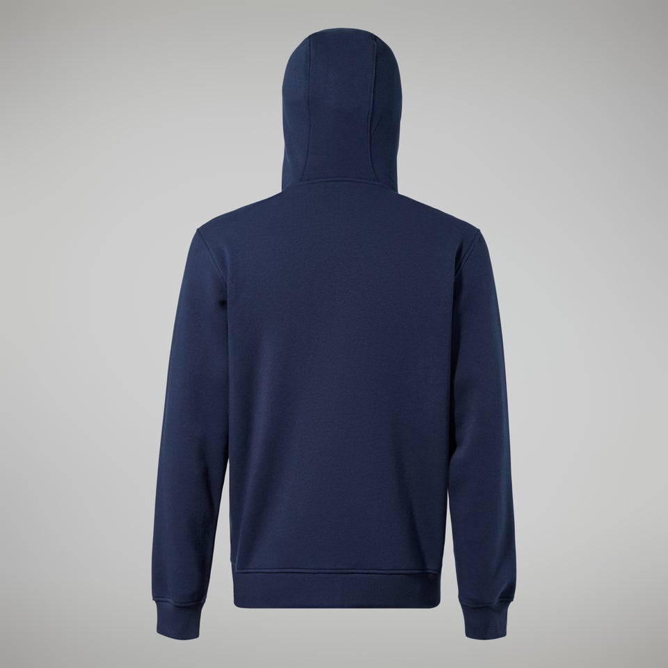 Logo Full Zip Hoodie für Herren - Dunkelblau