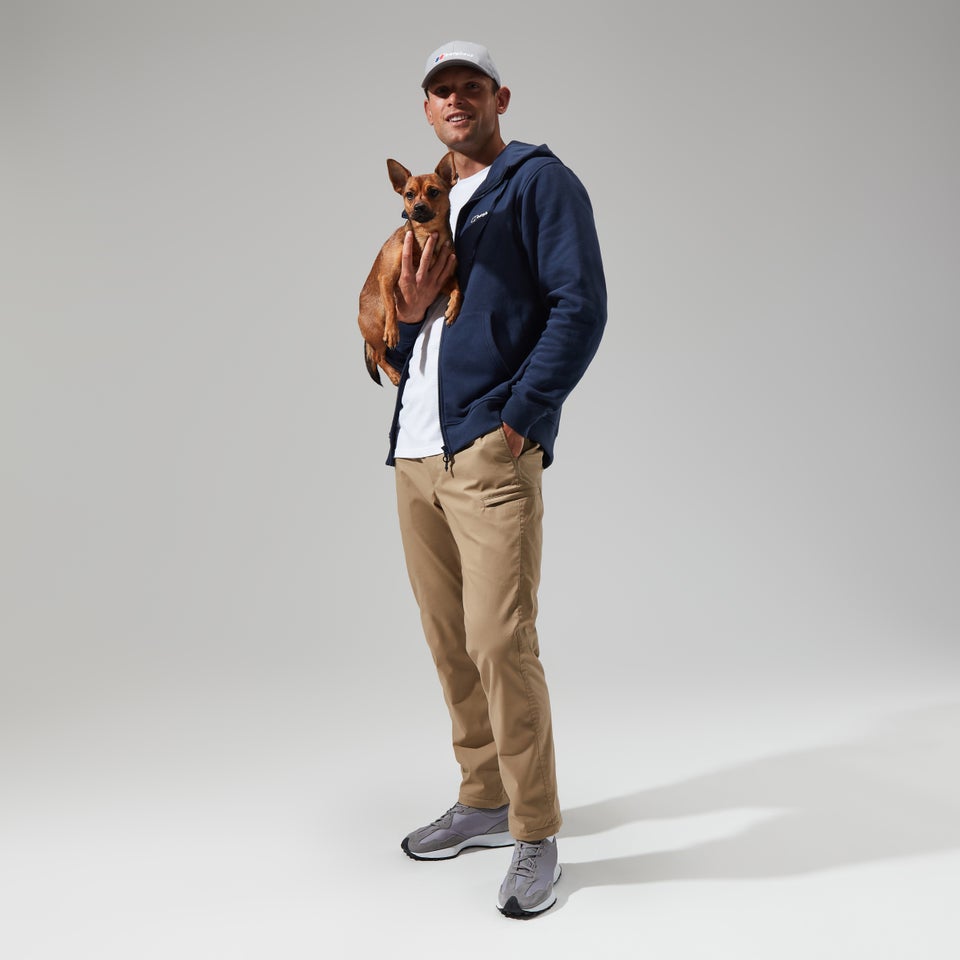 Logo Full Zip Hoodie für Herren - Dunkelblau