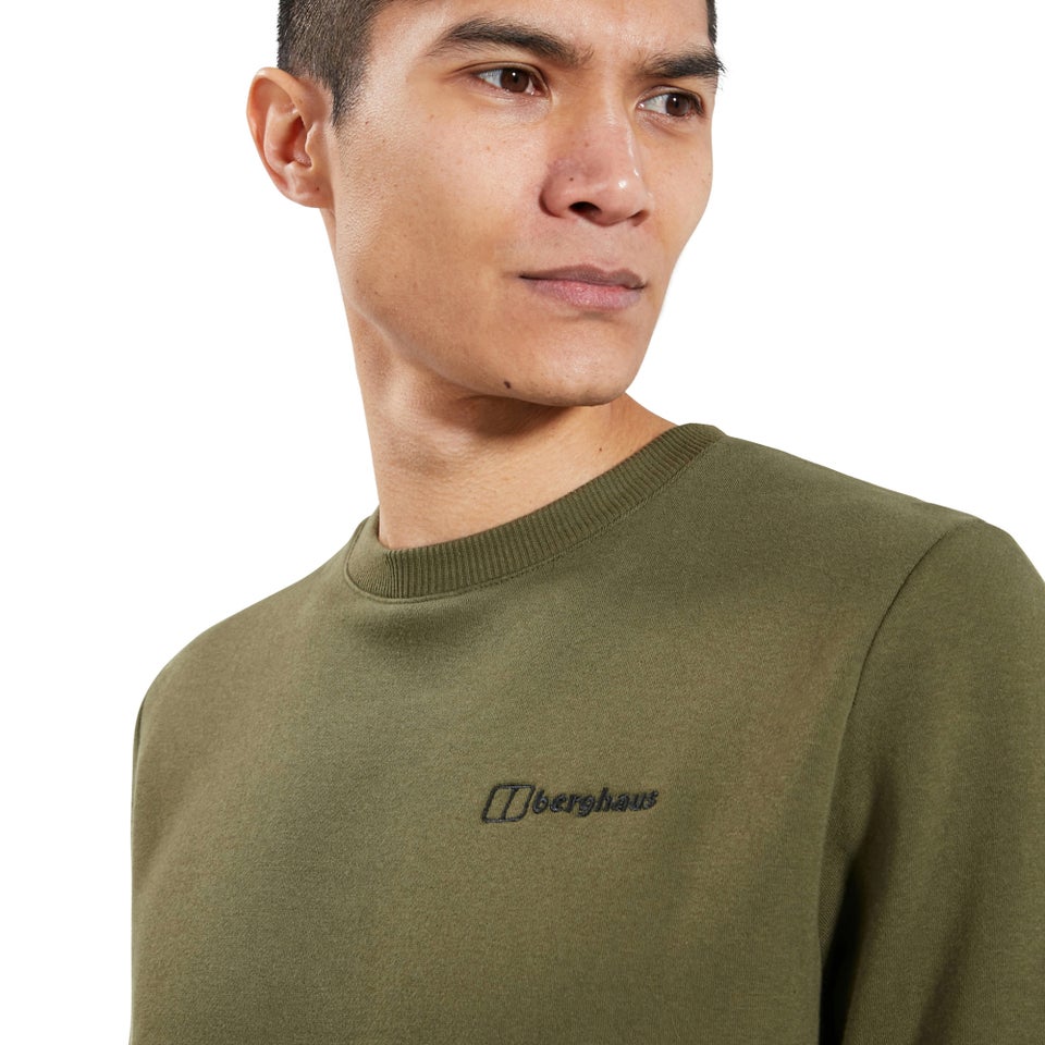 Men's Logo Crew Jumper Green