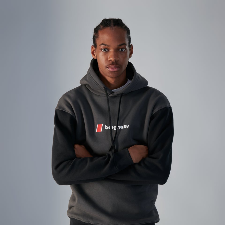 Unisex Oversized Block Hoody - Grey/Black