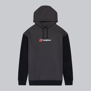 Unisex Oversized Block Hoody - Grey/Black