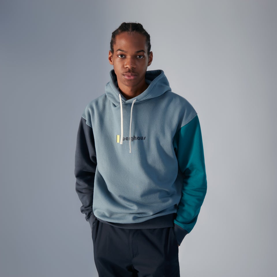 Unisex Oversized Block Hoody - Blue