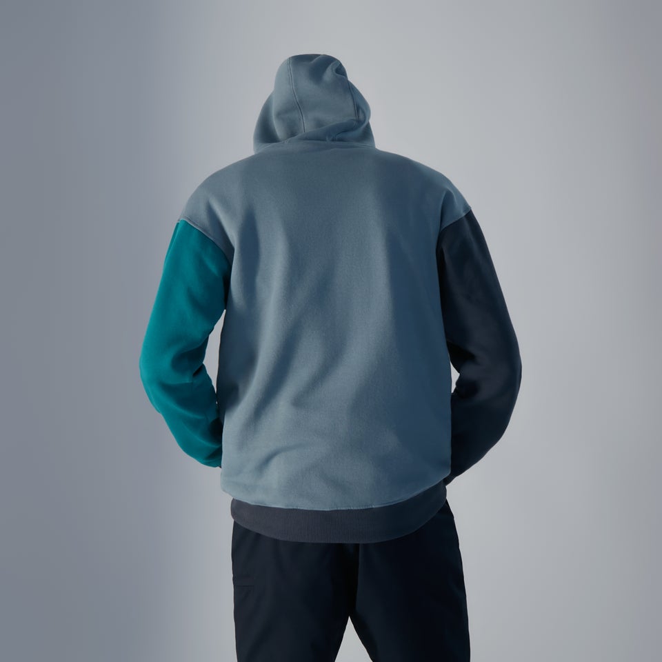 Unisex Oversized Block Hoody - Blue