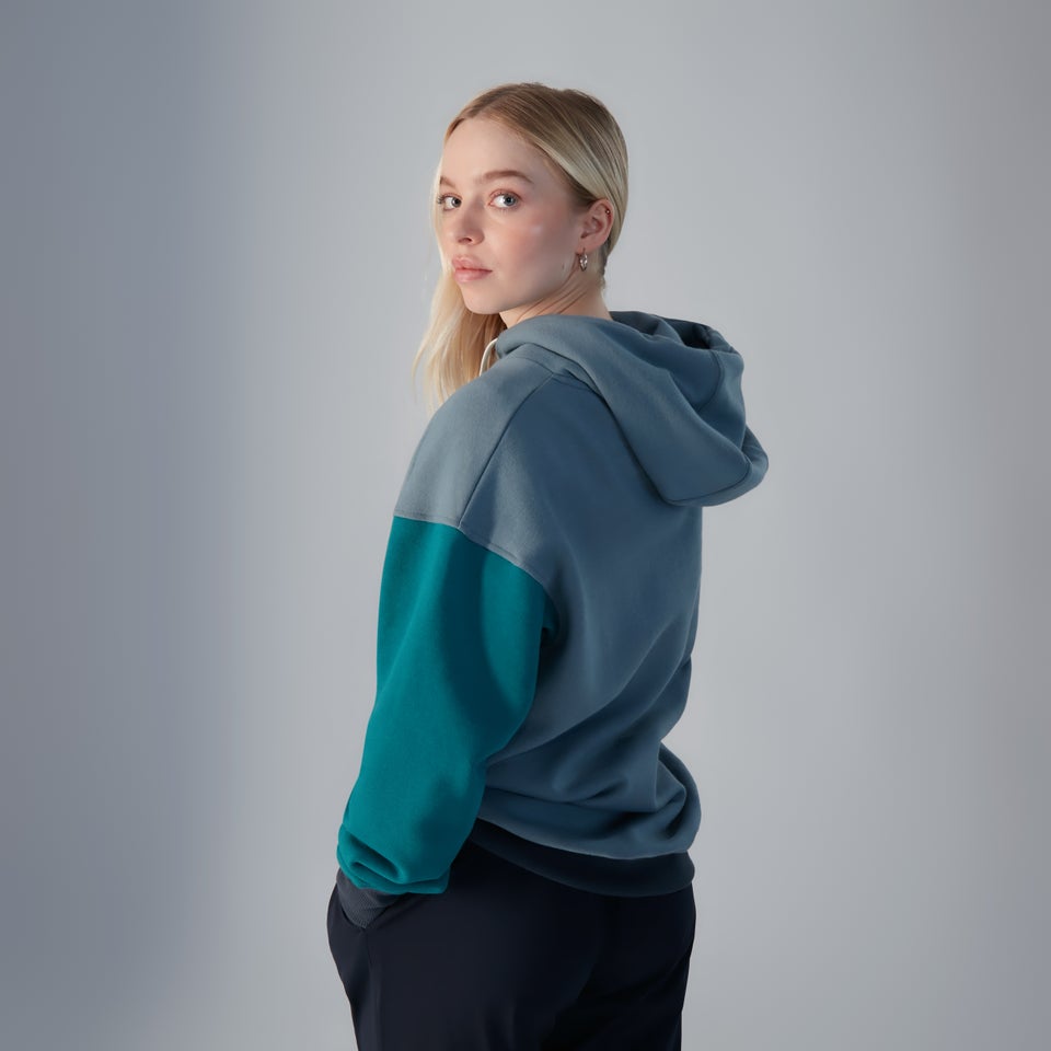 Unisex Oversized Block Hoody - Blue
