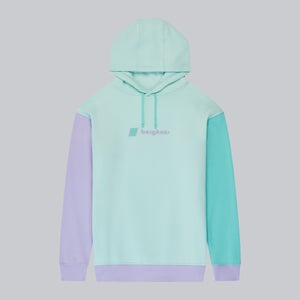 Unisex Oversized Block Hoody -Turquoise / Purple - XS