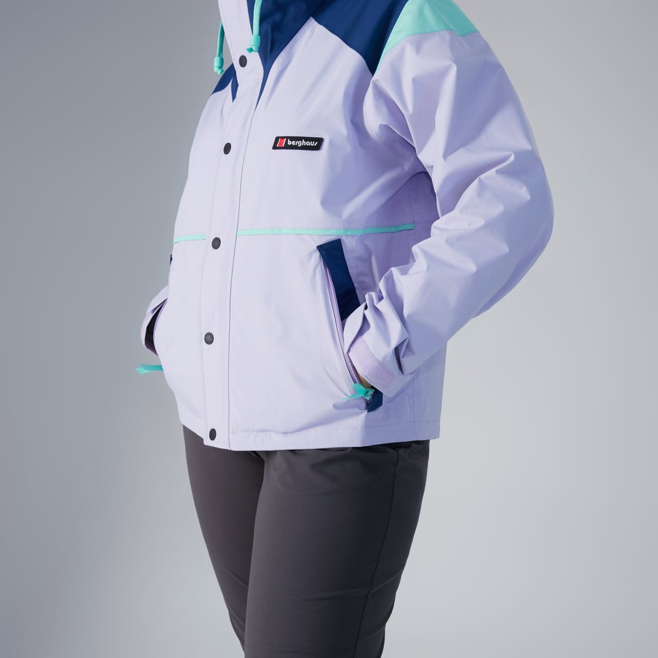 Women's Mayeurvate Short Waterproof Jacket - Purple / Blue