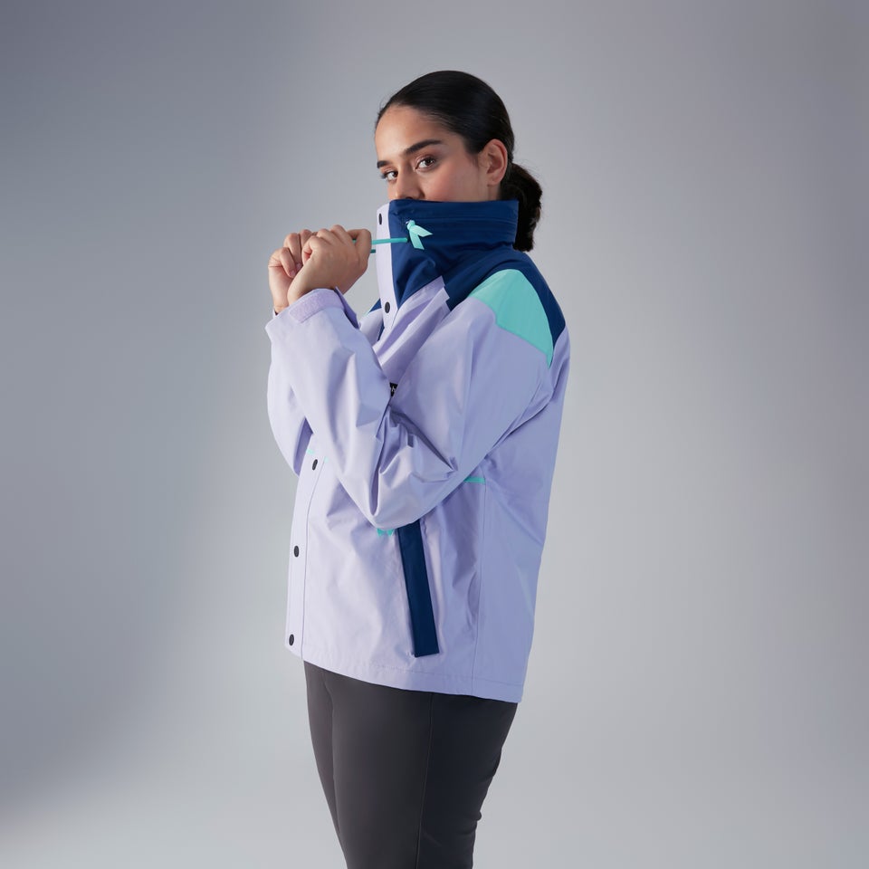 Women's Mayeurvate Short Waterproof Jacket - Purple / Blue
