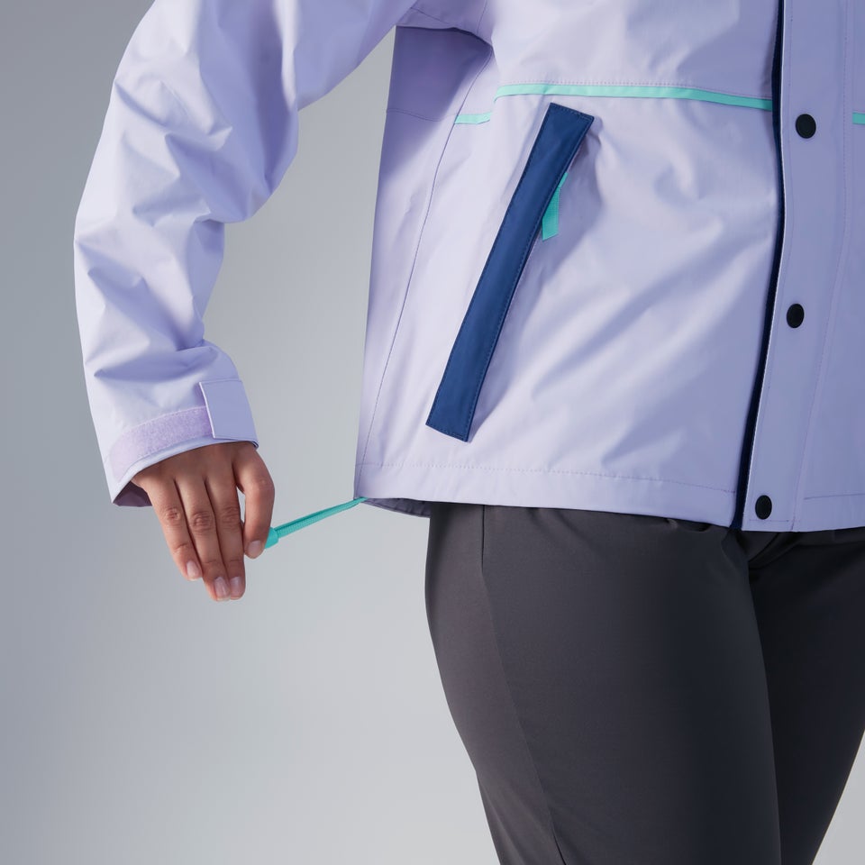 Women's Mayeurvate Short Waterproof Jacket - Purple / Blue