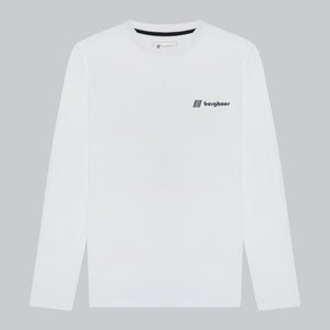 Unisex Kanchenjunga Static Long Sleeve T-Shirts - White
