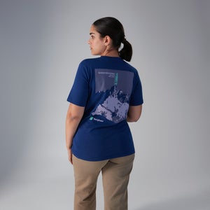 Unisex Kanchenjunga Static T-Shirt - Blue