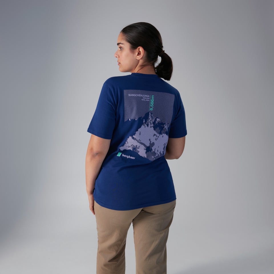 Unisex Kanchenjunga Static T-Shirt - Blue