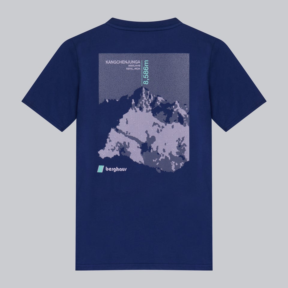 Unisex Kanchenjunga Static T-Shirt - Blue