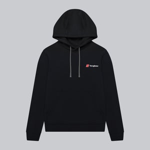 Unisex Heritage Small Logo Hoody - Black