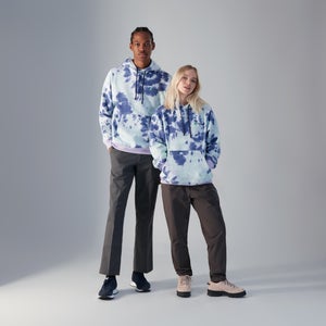 Unisex Heritage Small Logo Hoody - Purple / Turquoise