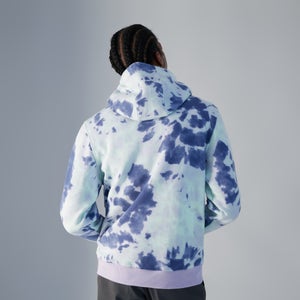 Unisex Heritage Small Logo Hoody - Purple / Turquoise