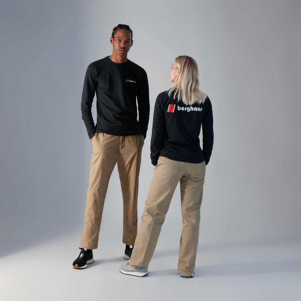 Unisex Heritage F&B Logo Long Sleeve T-Shirts - Black