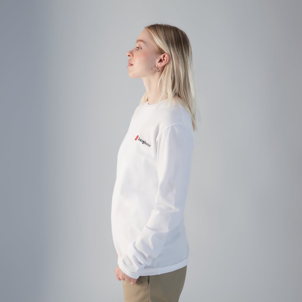 Unisex Heritage F&B Logo Long Sleeve T-Shirts - White