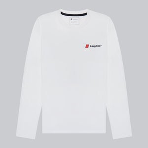 Unisex Heritage F&B Logo Long Sleeve T-Shirts - White