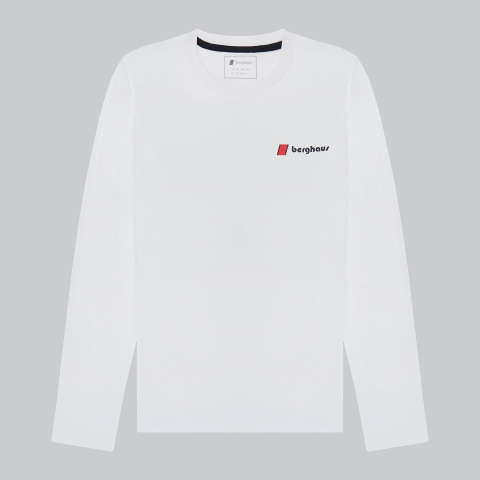 Unisex Heritage F&B Logo Long Sleeve T-Shirts - White