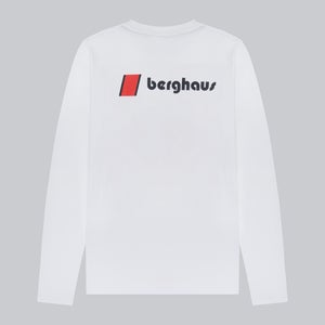 Unisex Heritage F&B Logo Long Sleeve T-Shirts - White