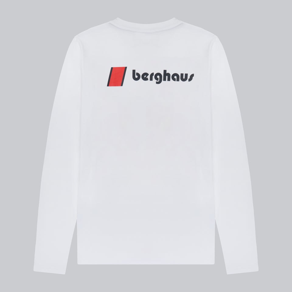Unisex Heritage F&B Logo Long Sleeve T-Shirts - White