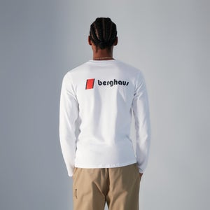 Unisex Heritage F&B Logo Long Sleeve T-Shirts - White