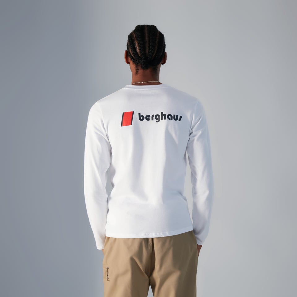 Unisex Heritage F&B Logo Long Sleeve T-Shirts - White