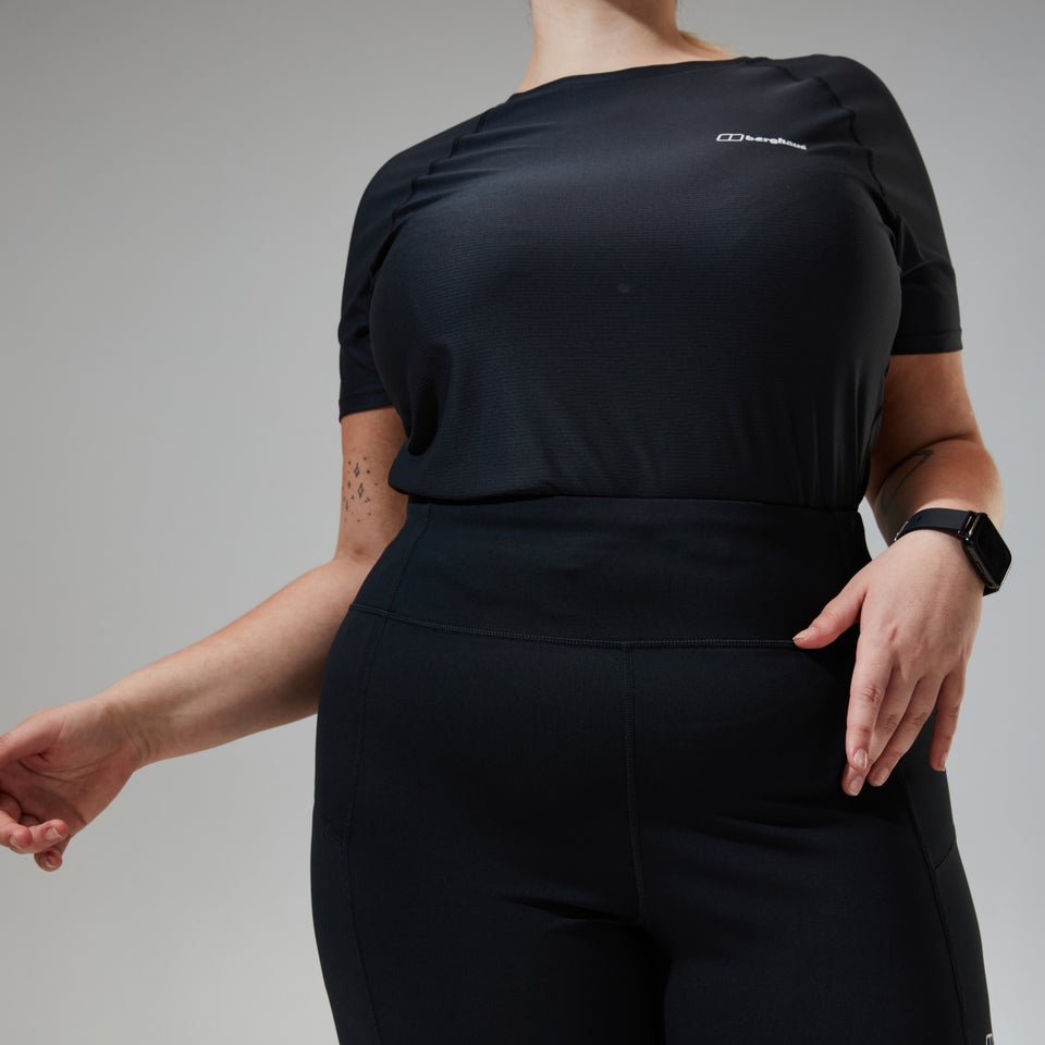 Women's 24/7 Tech Tee Super Stretch Crew - Black