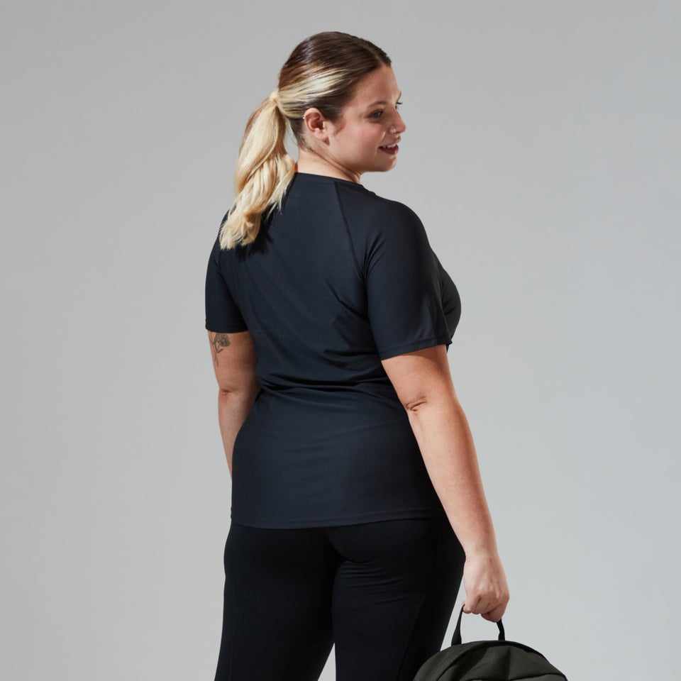 Women's 24/7 Tech Tee Super Stretch Crew - Black
