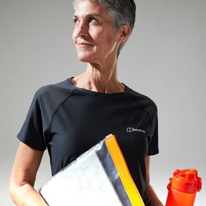 Women's 24/7 Tech Tee Super Stretch Crew - Black