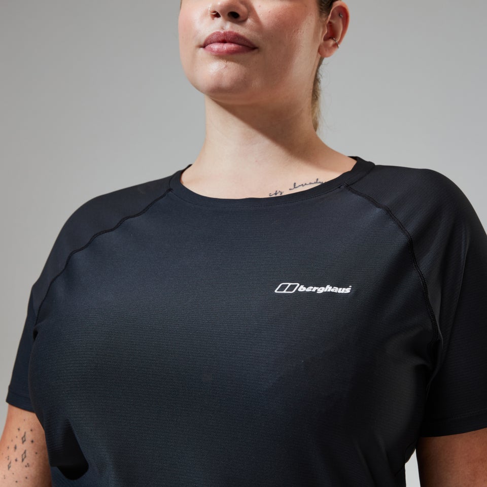 Women's 24/7 Tech Tee Super Stretch Crew - Black