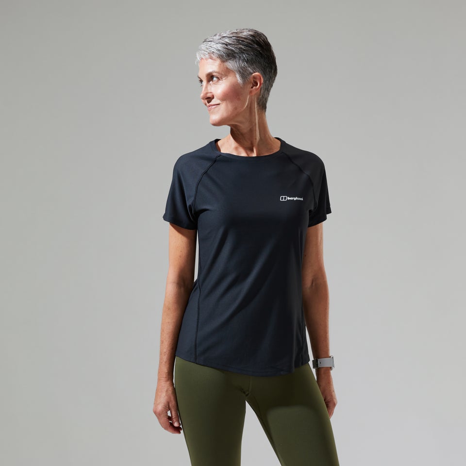 Women's 24/7 Tech Tee Super Stretch Crew - Black