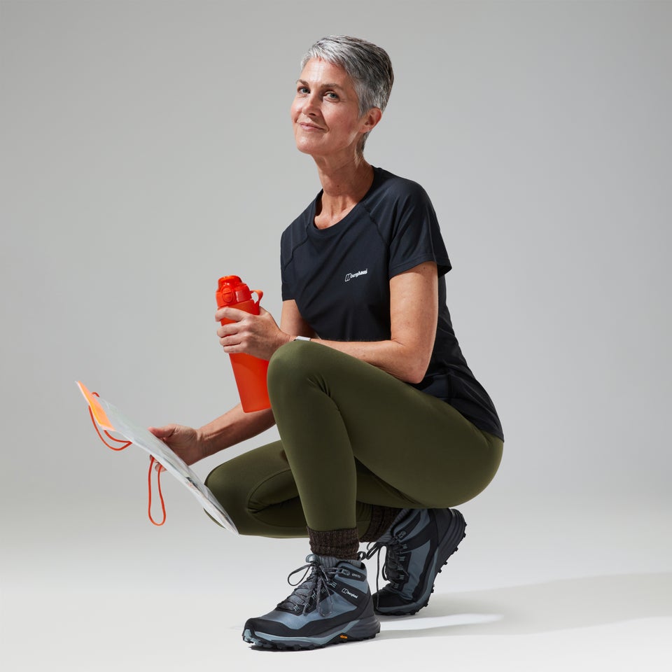 Women's 24/7 Tech Tee Super Stretch Crew - Black