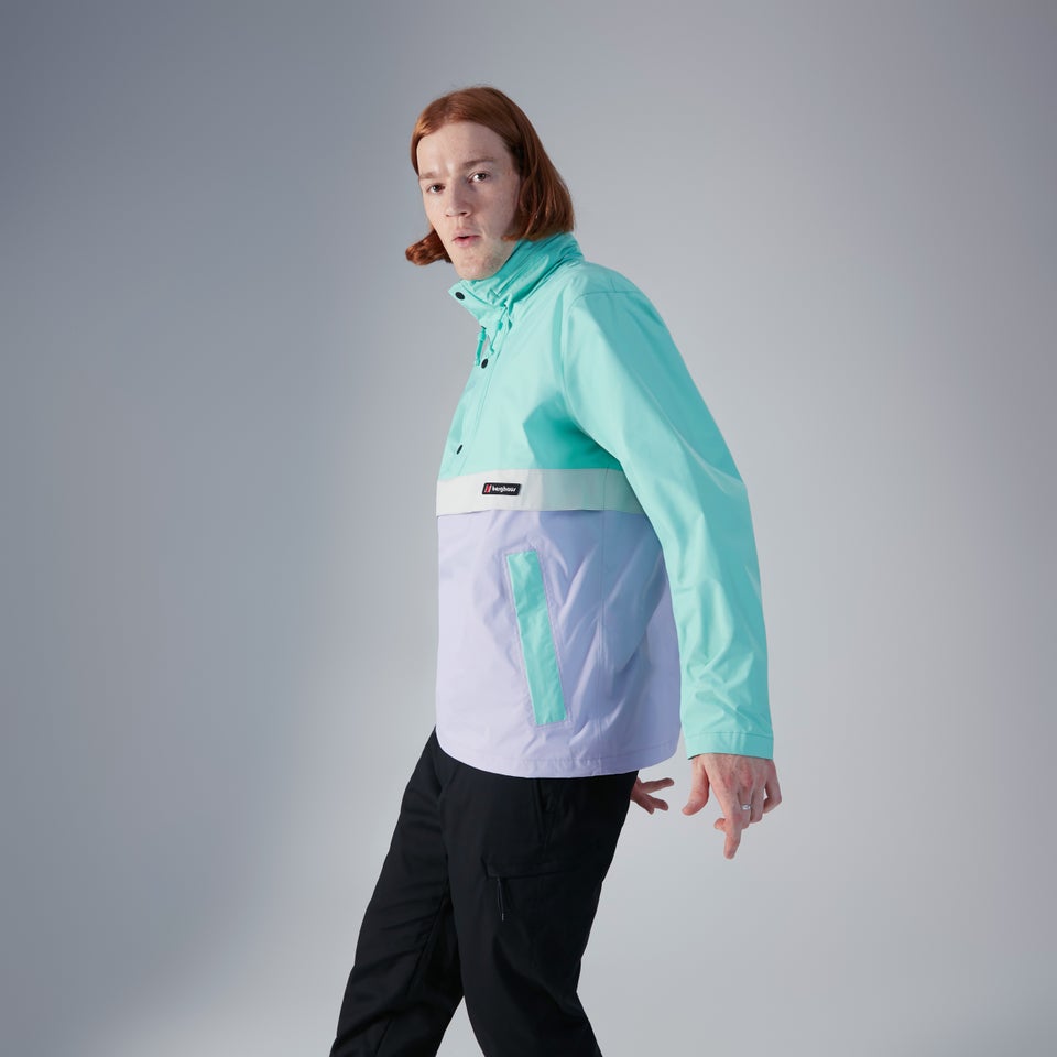 Unisex Ski Smock 86 Waterproof Jacket - Turquoise / Purple