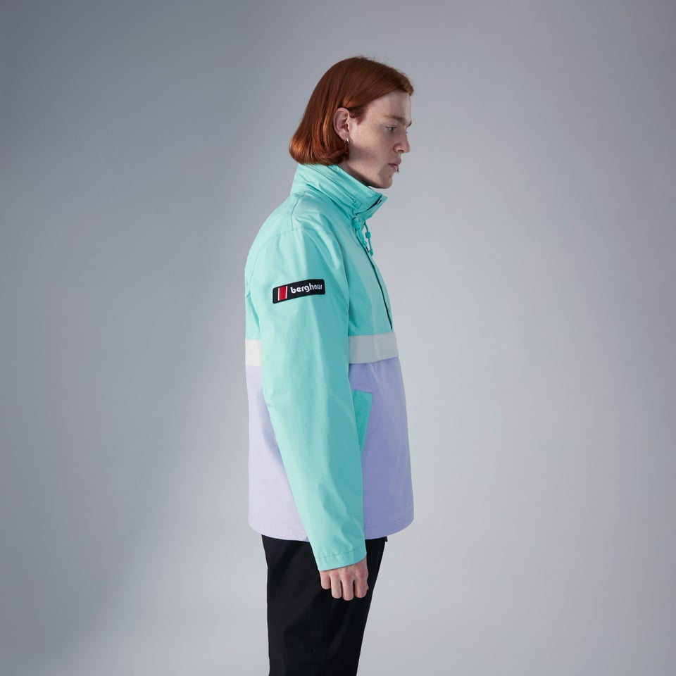 Unisex Ski Smock 86 Waterproof Jacket - Turquoise / Purple