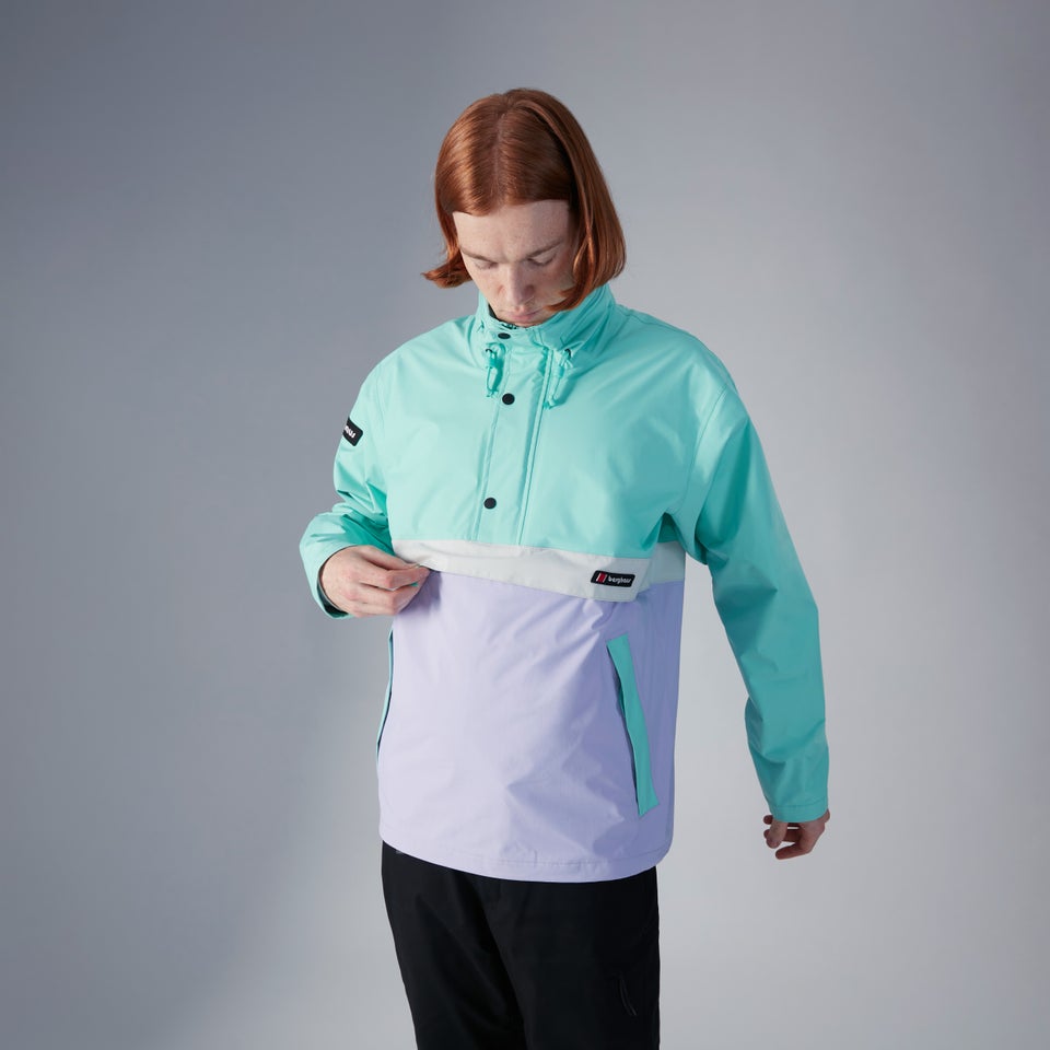 Unisex Ski Smock 86 Waterproof Jacket - Turquoise / Purple