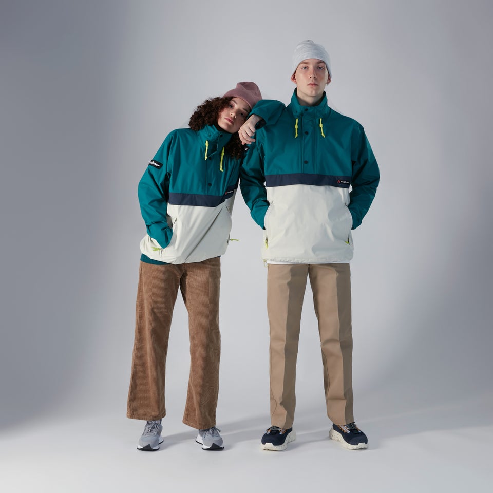 Unisex Ski Smock 86 Waterproof Jacket - Green / Grey